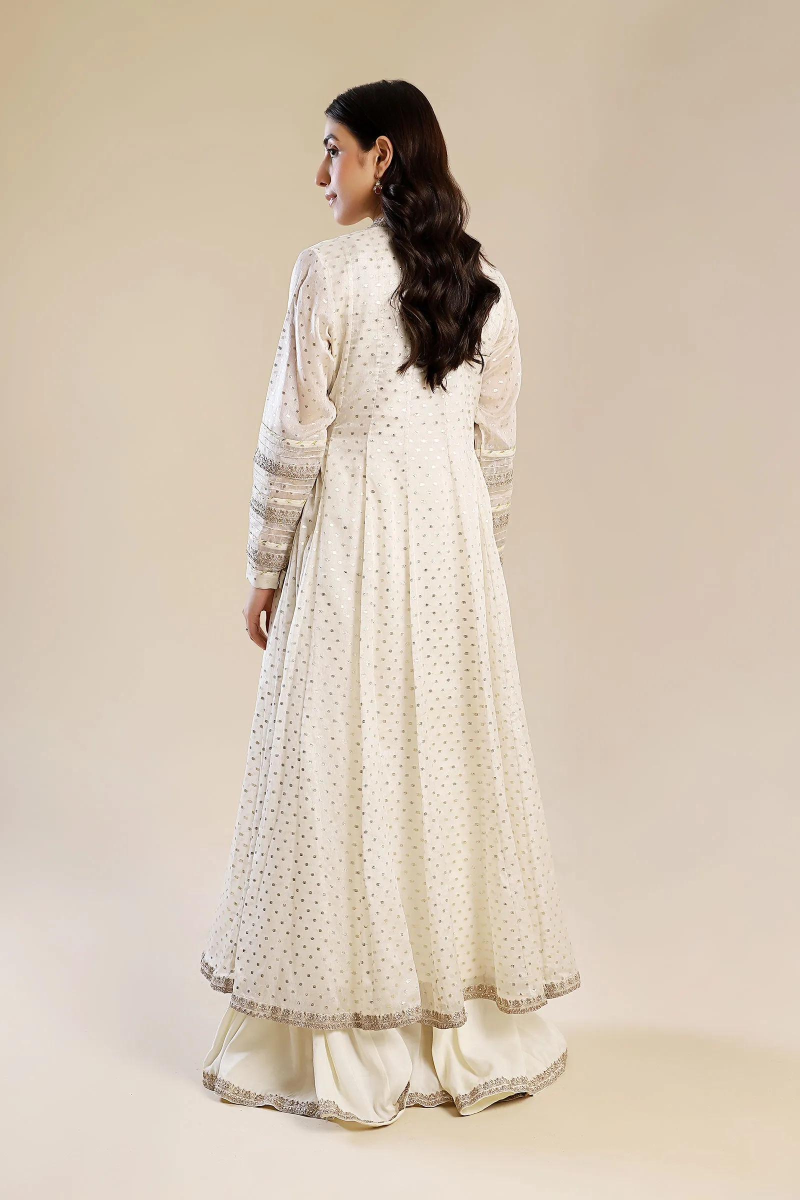 2 Pc Embroidered Organza Suit | MB-F24-612