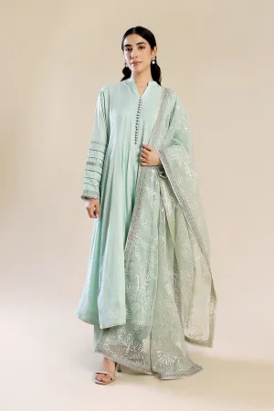 2 Pc Embroidered Raw Silk Suit | MB-F24-605