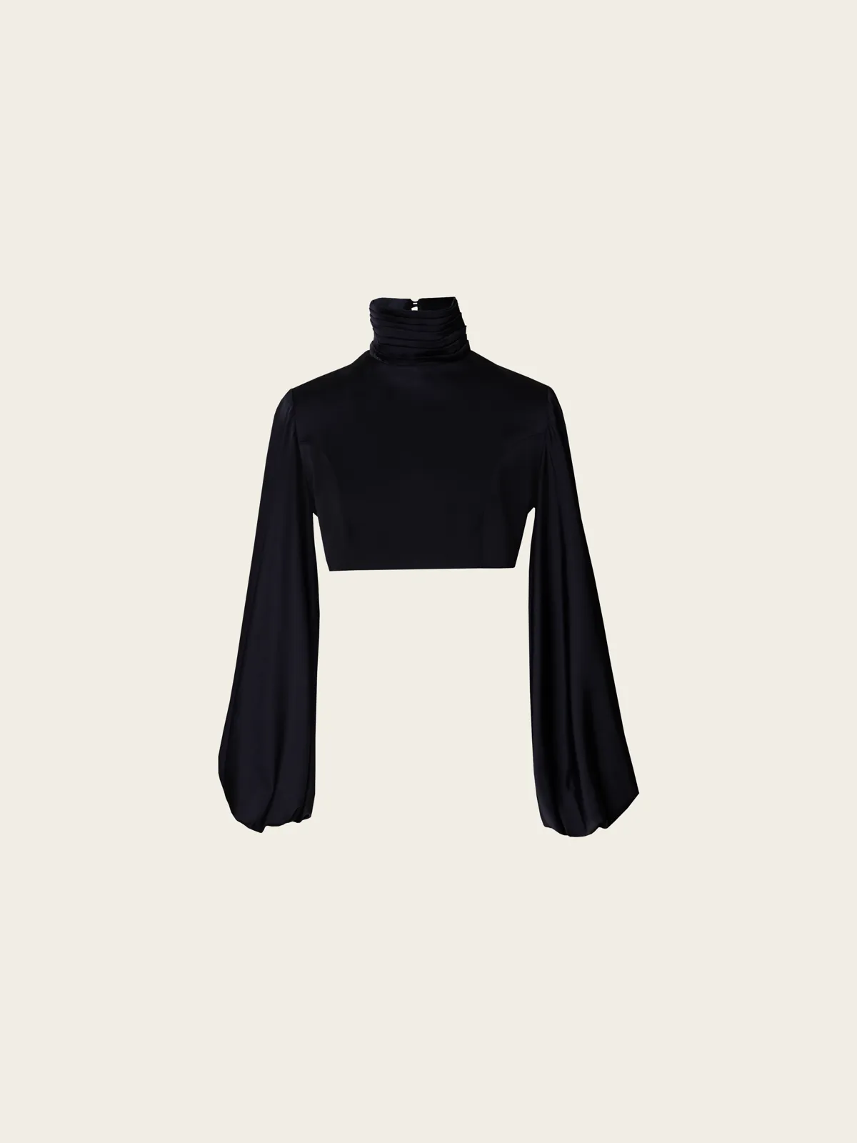 Amina Black Croptop
