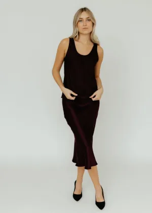 Anine Bing Lea Top in Bordeaux