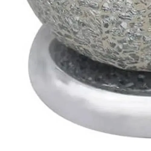 Aroma Lamp Oil Burner Wax Melt Multi Led Silver Mosaic