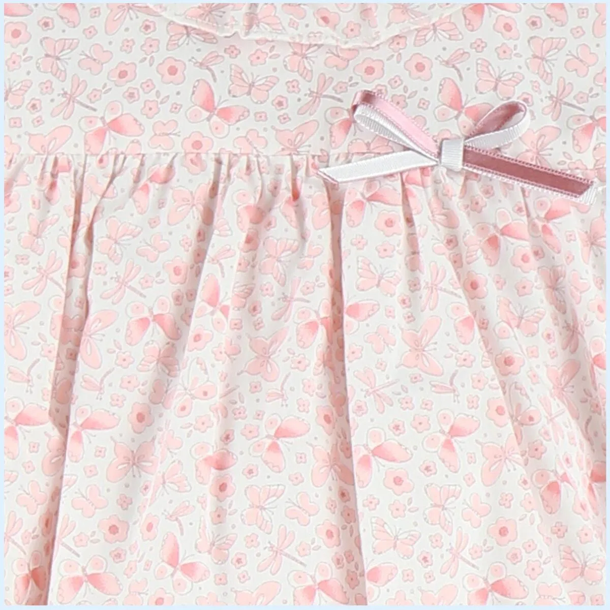 Baby Ferr Baby Girls Pink Butterfly Print Romper