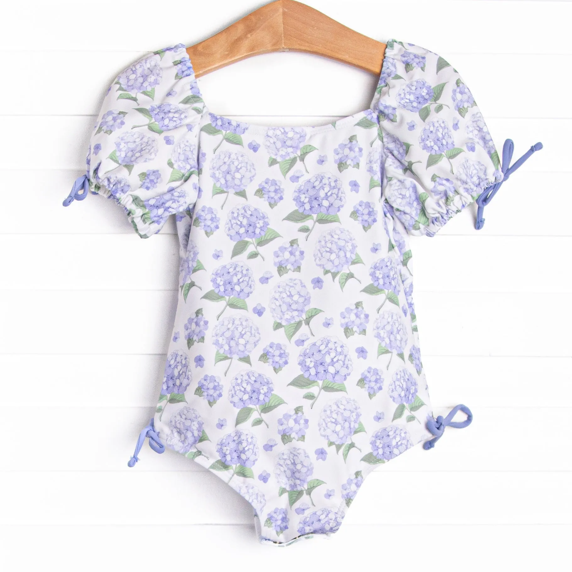 Beachside Blooms One Piece, Blue