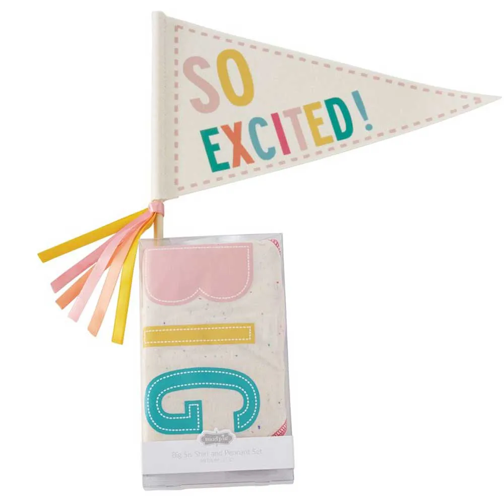 Big Sister Shirt and Pennant Set