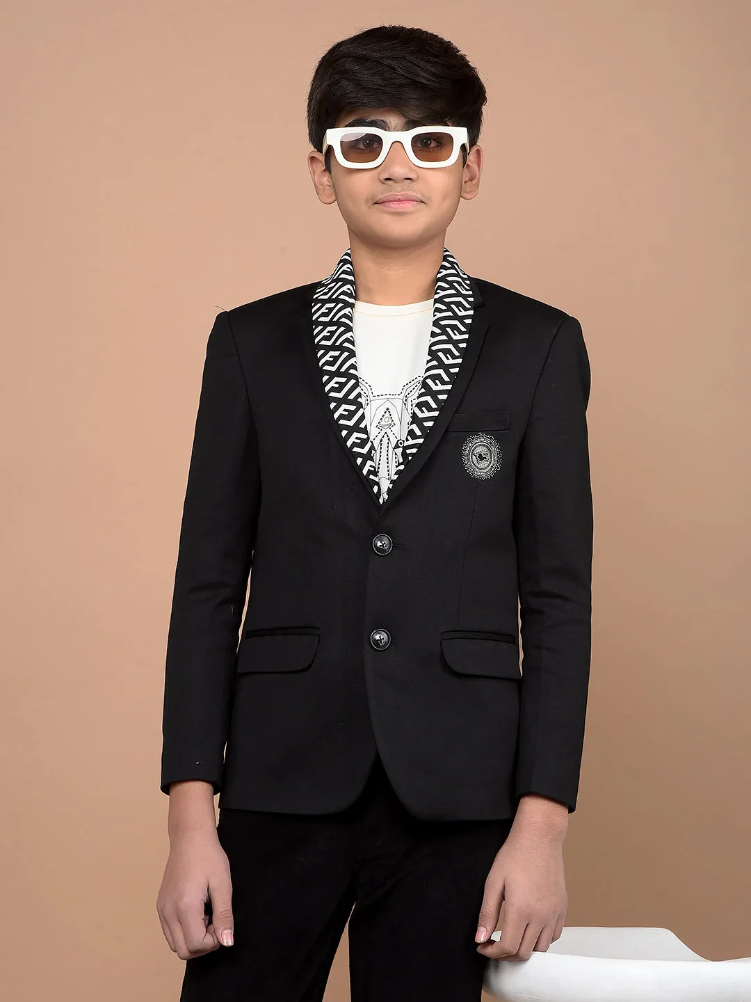 Black Single Breasted Blazer