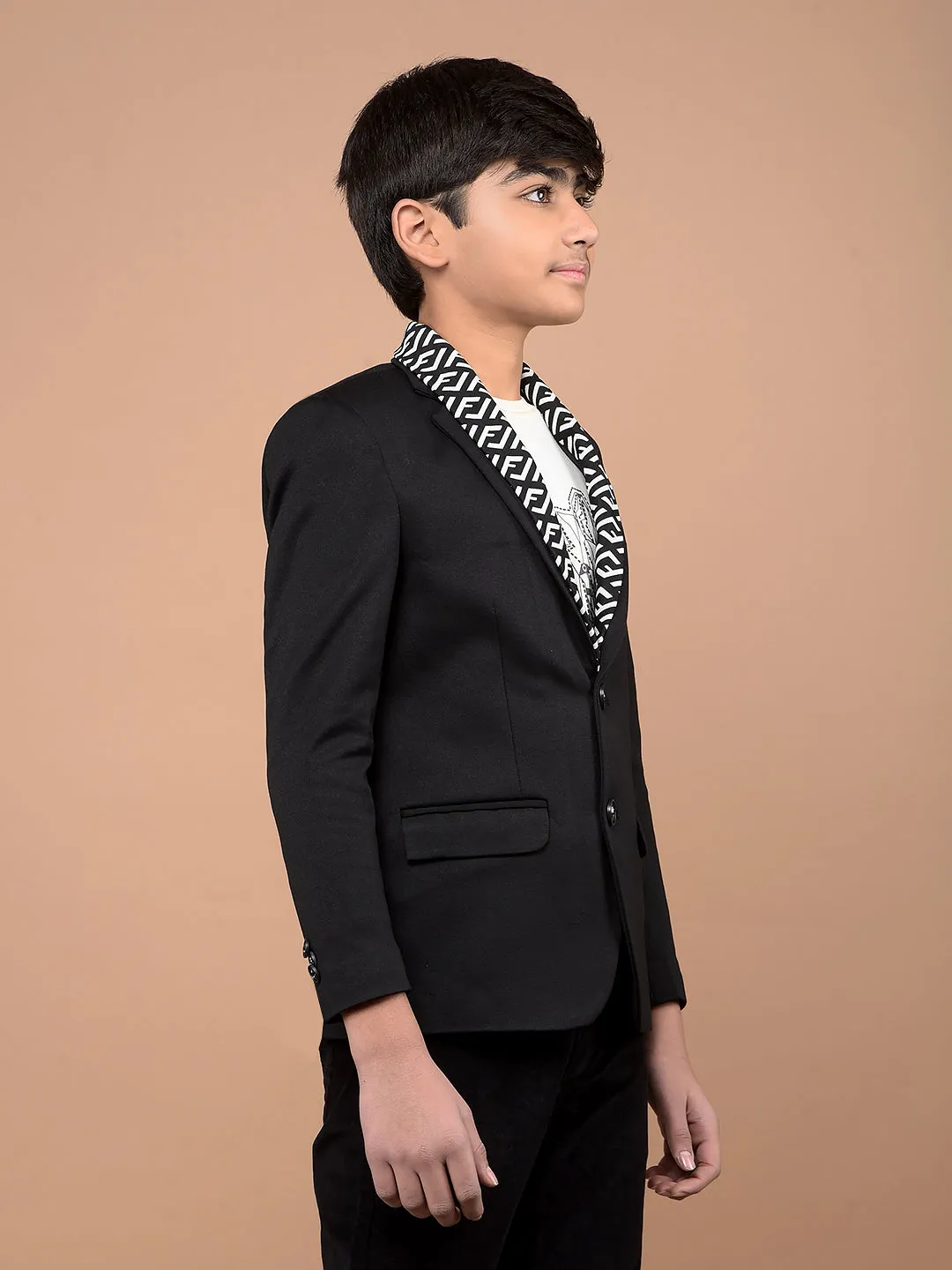 Black Single Breasted Blazer