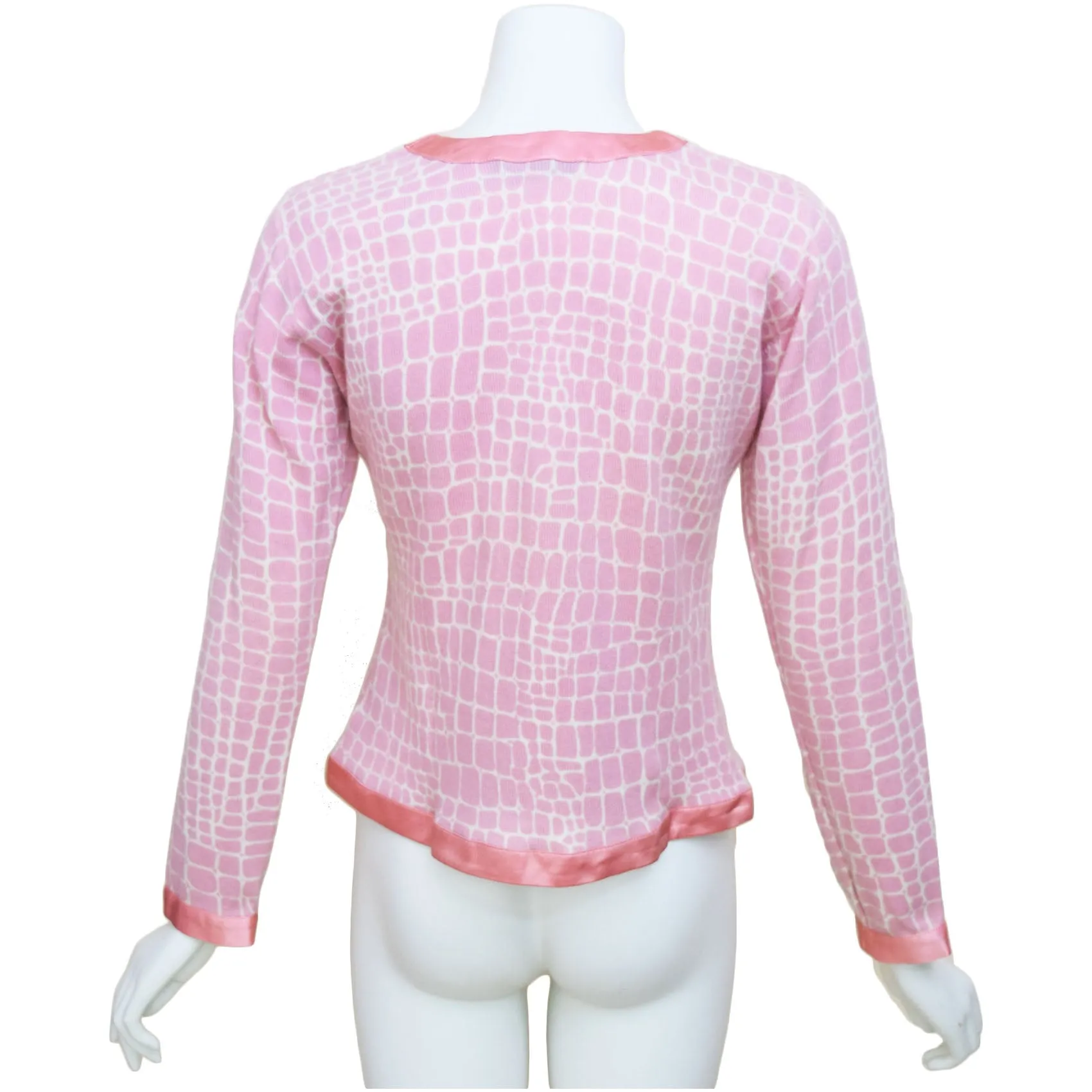Blumarine Y2K Pink Cashmere Cardigan