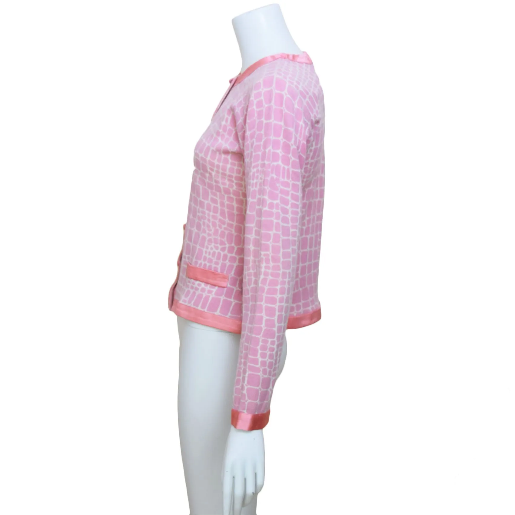 Blumarine Y2K Pink Cashmere Cardigan