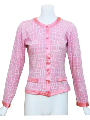 Blumarine Y2K Pink Cashmere Cardigan