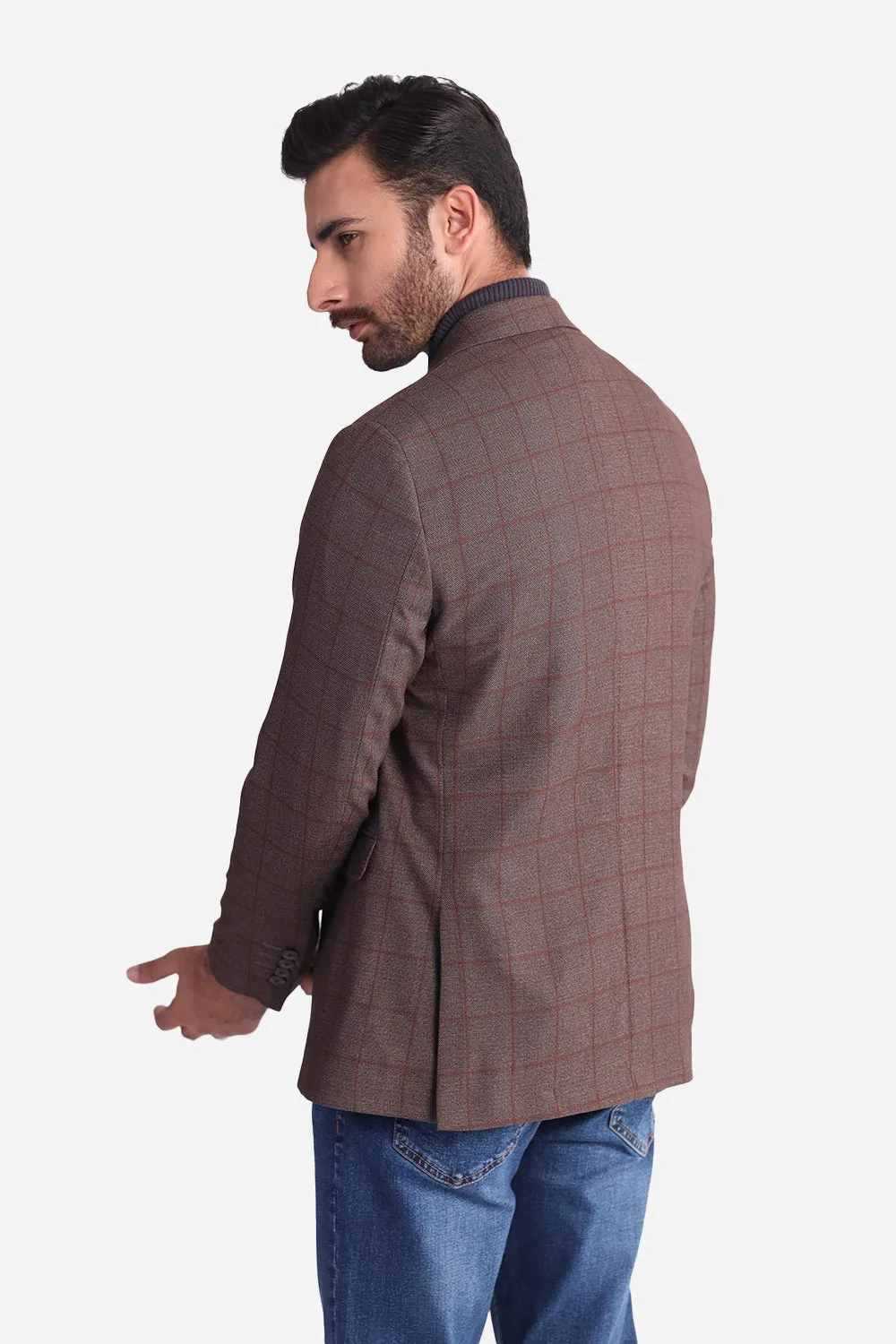 Brown Check Coat