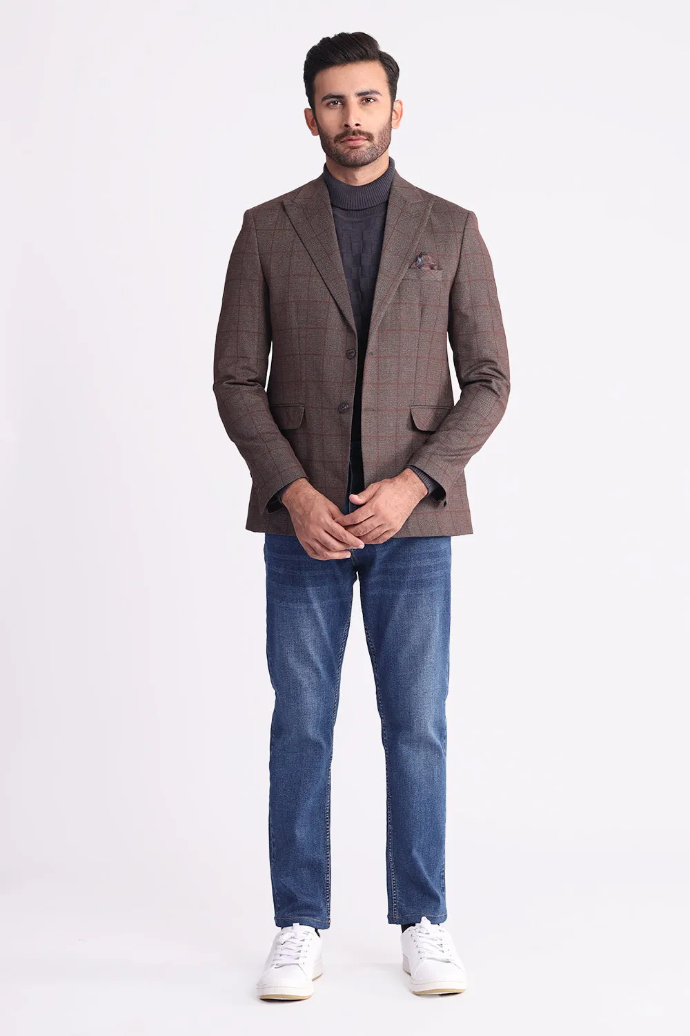 Brown Check Coat