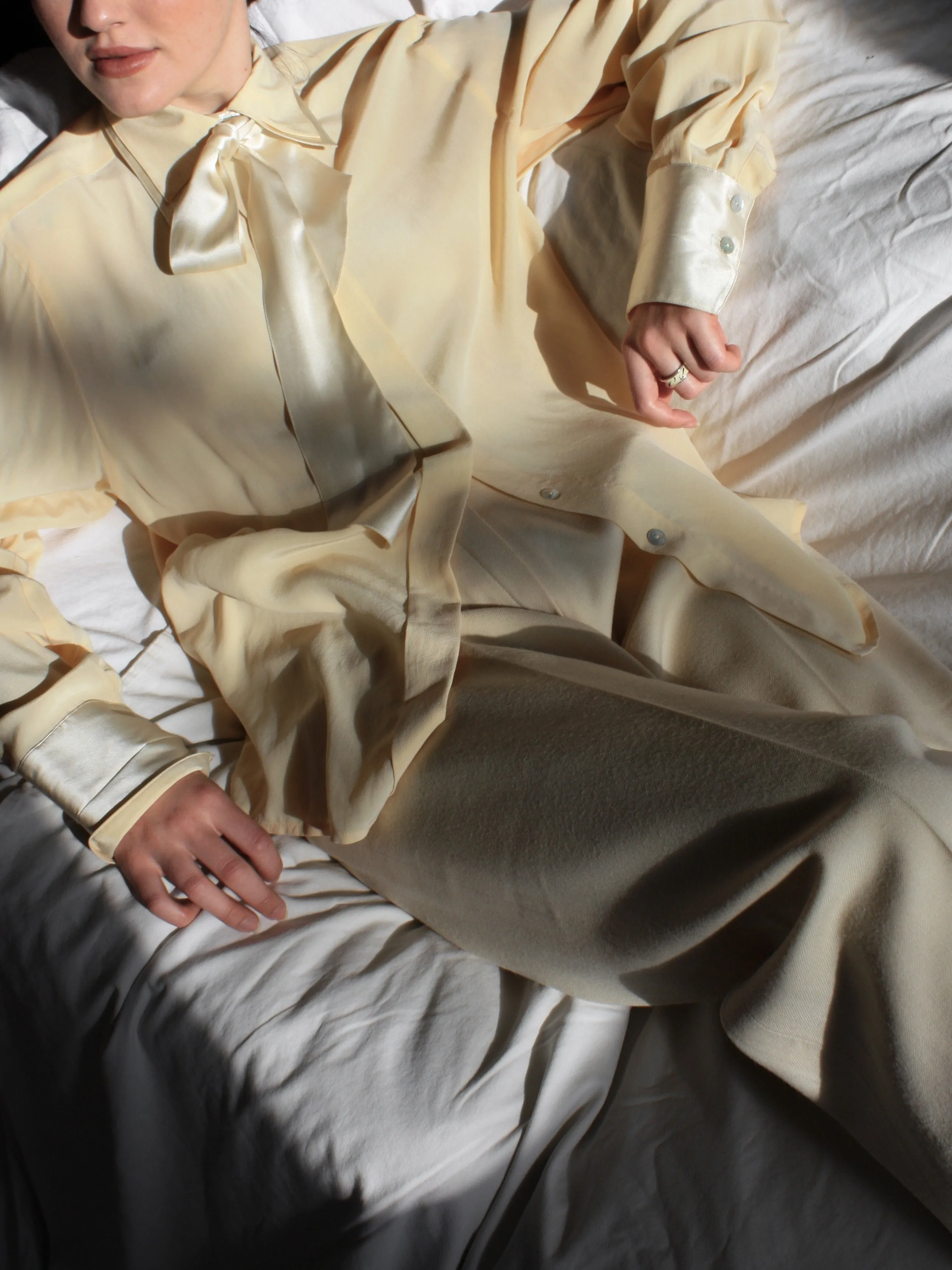 Buttercream Silk Blouse