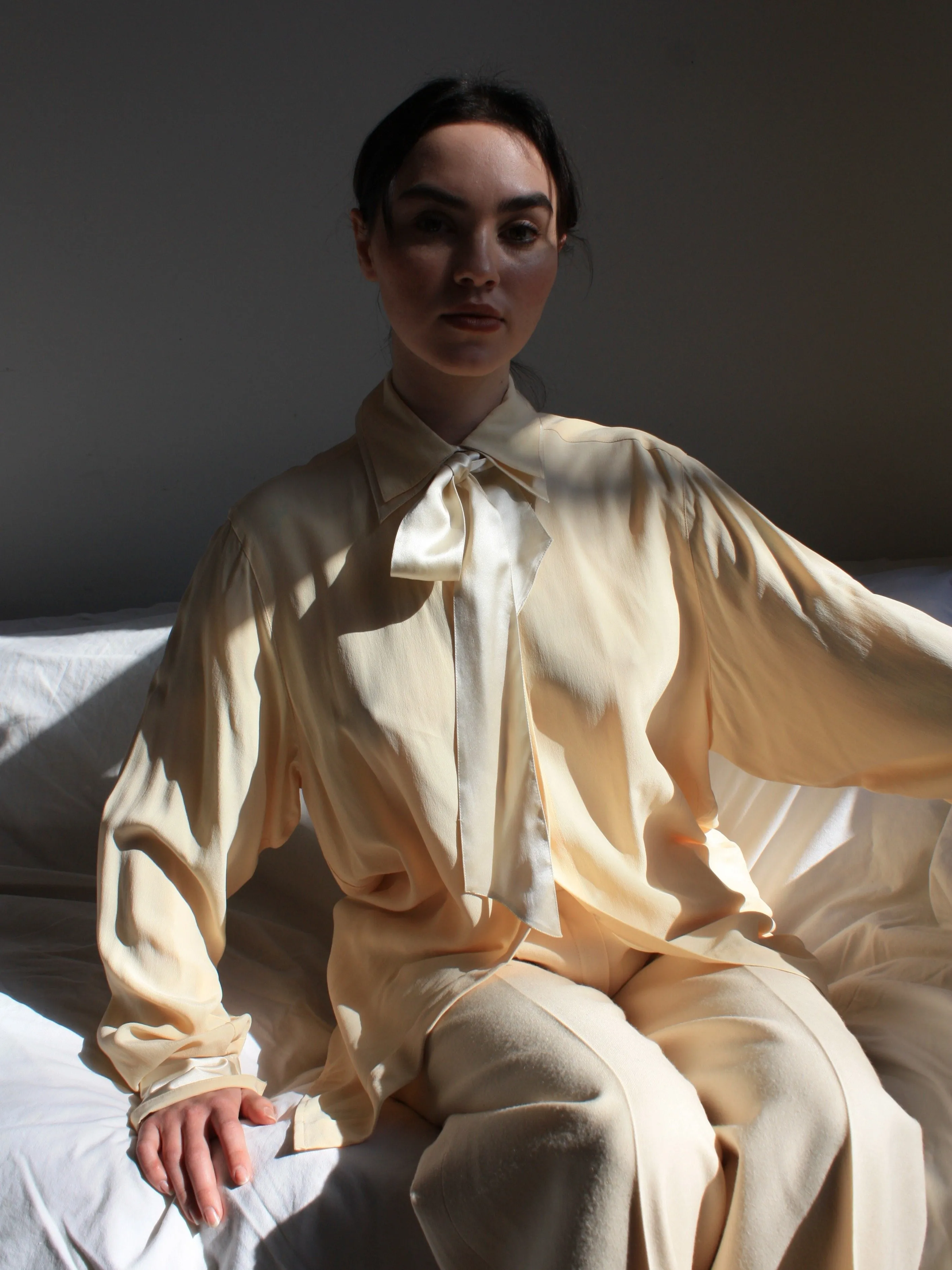 Buttercream Silk Blouse