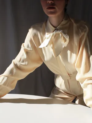 Buttercream Silk Blouse