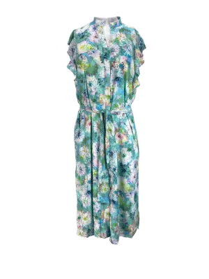 Catherine Malandrino Women's Multicolor Electric Garden Printed Dress Sz M NWT