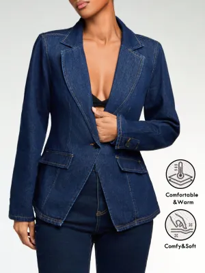 Chaqueta de mezclilla ajustada para mujer  CR