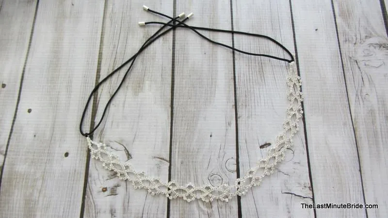 Clear Rhinestone Lattice Pattern Headband