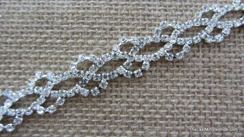 Clear Rhinestone Lattice Pattern Headband
