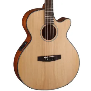Cort SFX-E Slim Body Acoustic-Electric Guitar, Natural Satin
