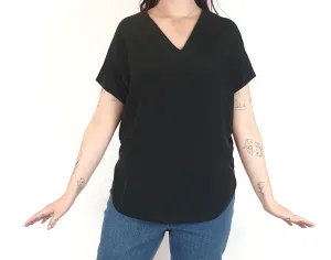 COS black 100% silk top size S, generous fit (best fits 12-14)