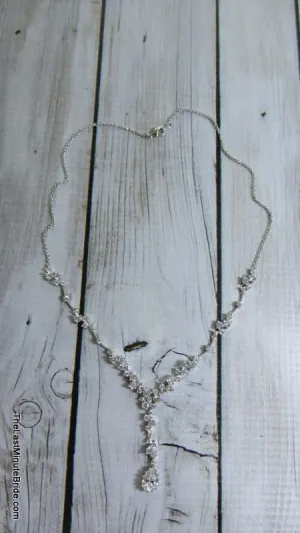 Cubic Zirconia Drop Necklace - 922534