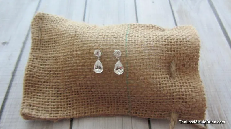 Cubic Zirconia Tear Drop Dangle Posts 560702