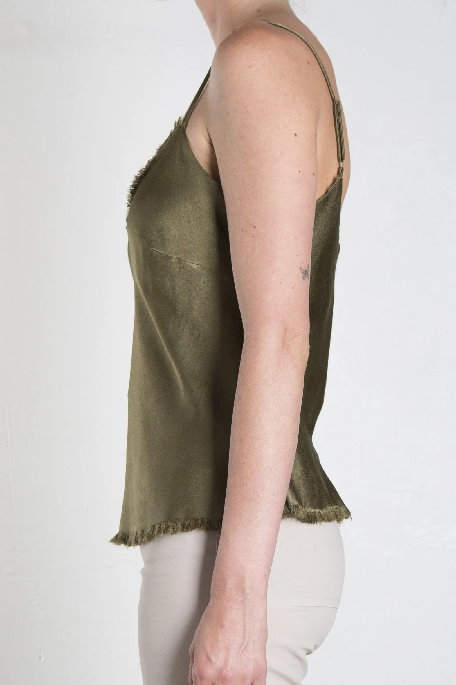 Dawn Cami Vintage Satin - Olive