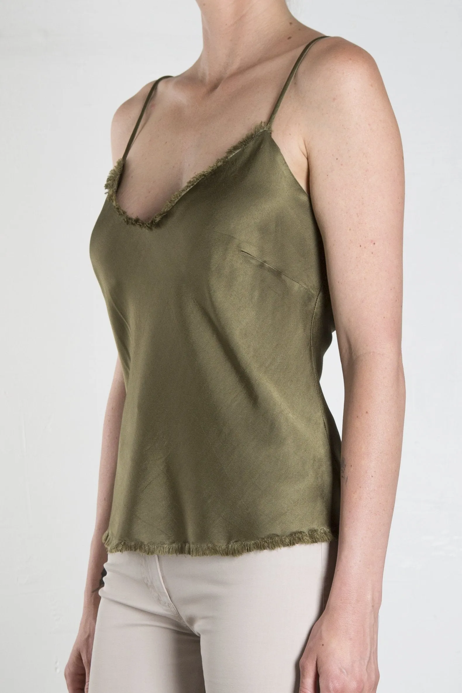Dawn Cami Vintage Satin - Olive