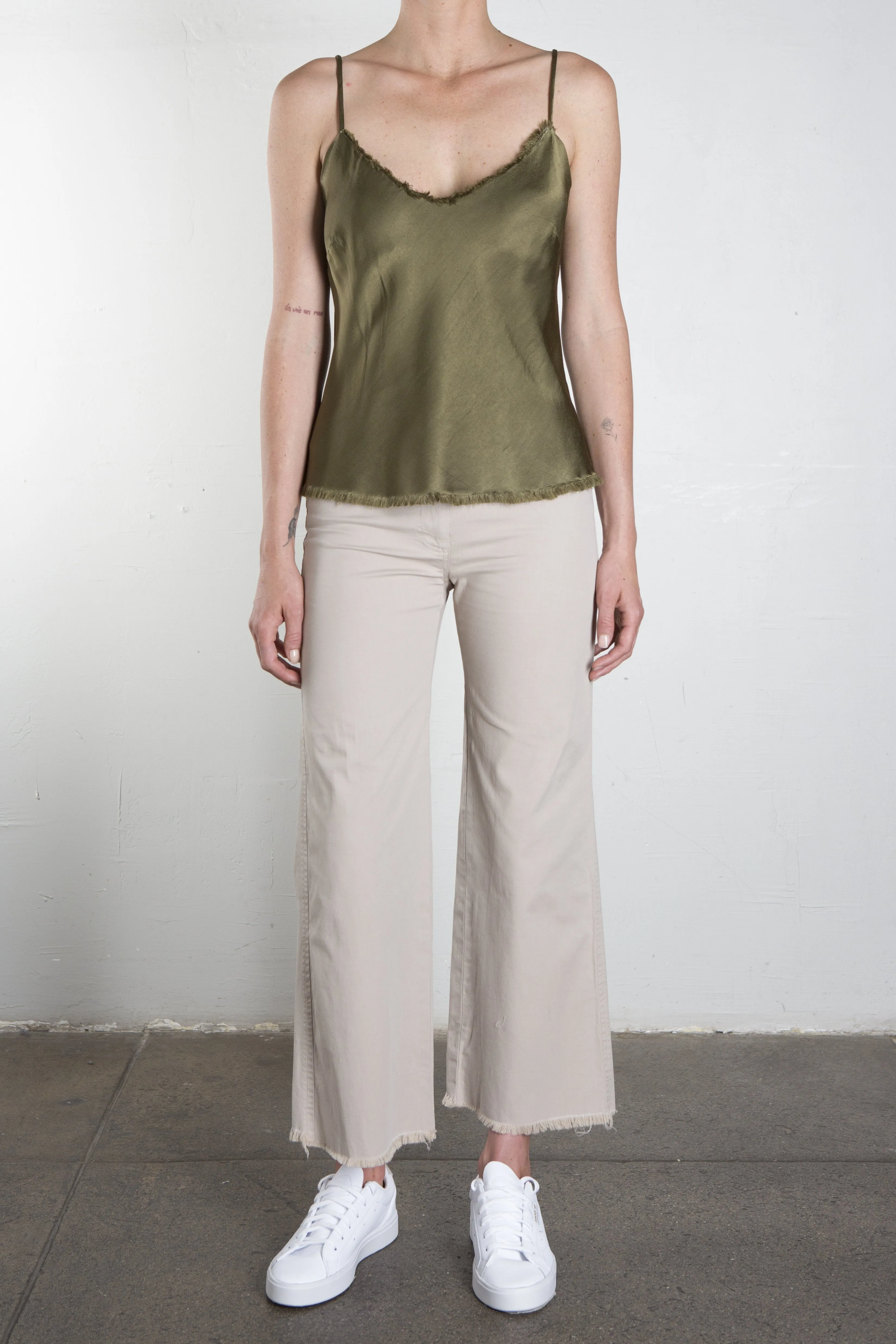 Dawn Cami Vintage Satin - Olive