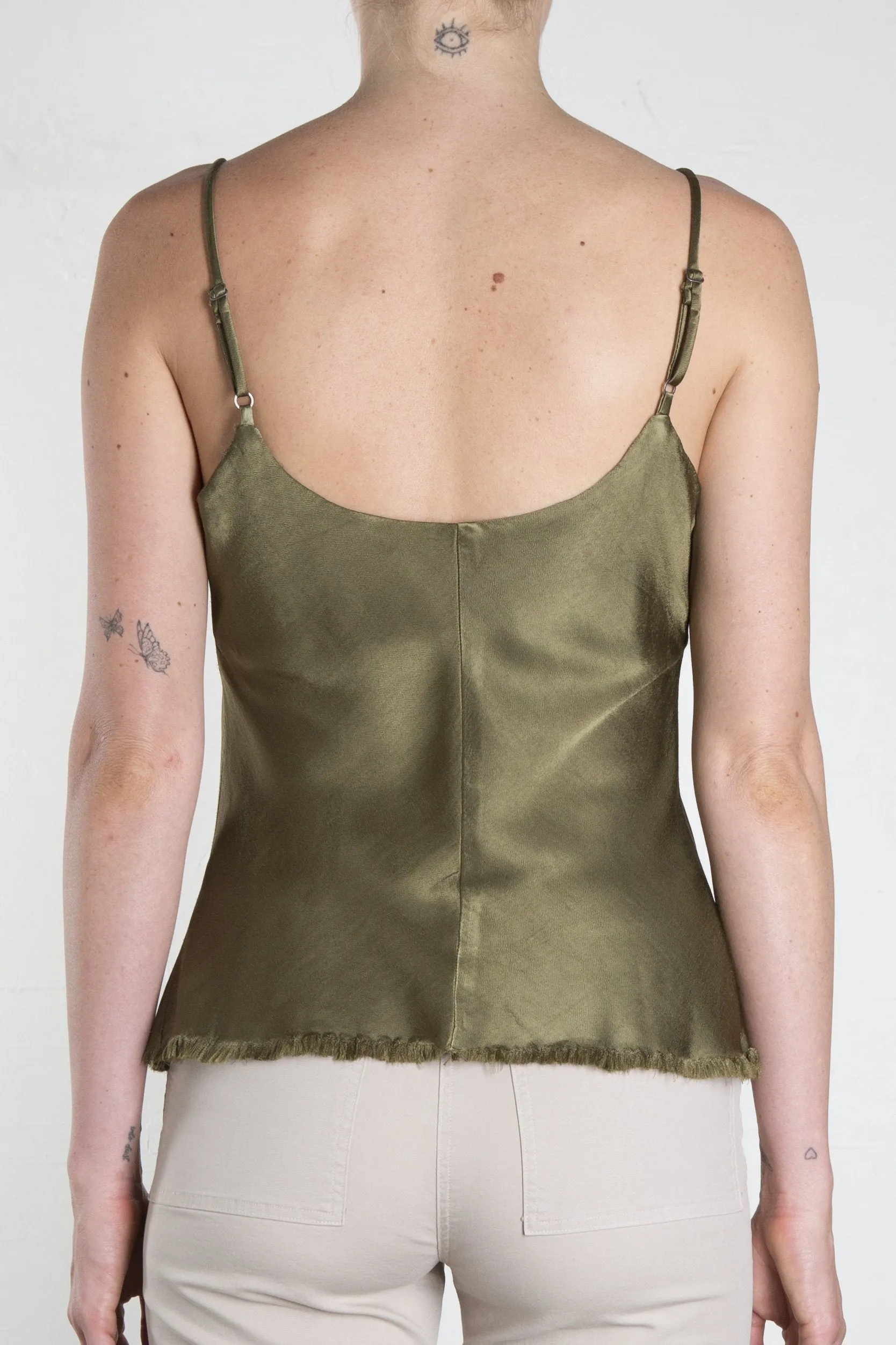 Dawn Cami Vintage Satin - Olive
