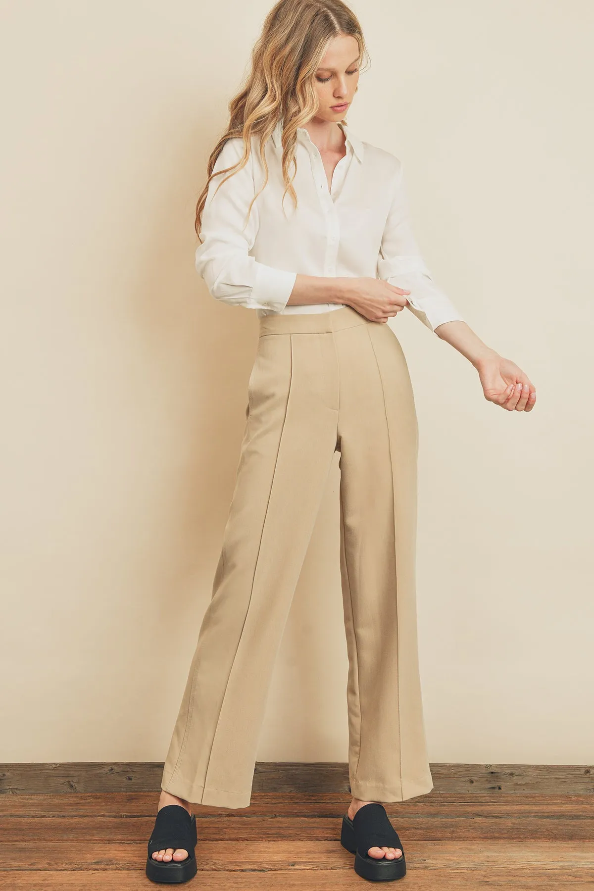 Dull Satin Slim Shirt