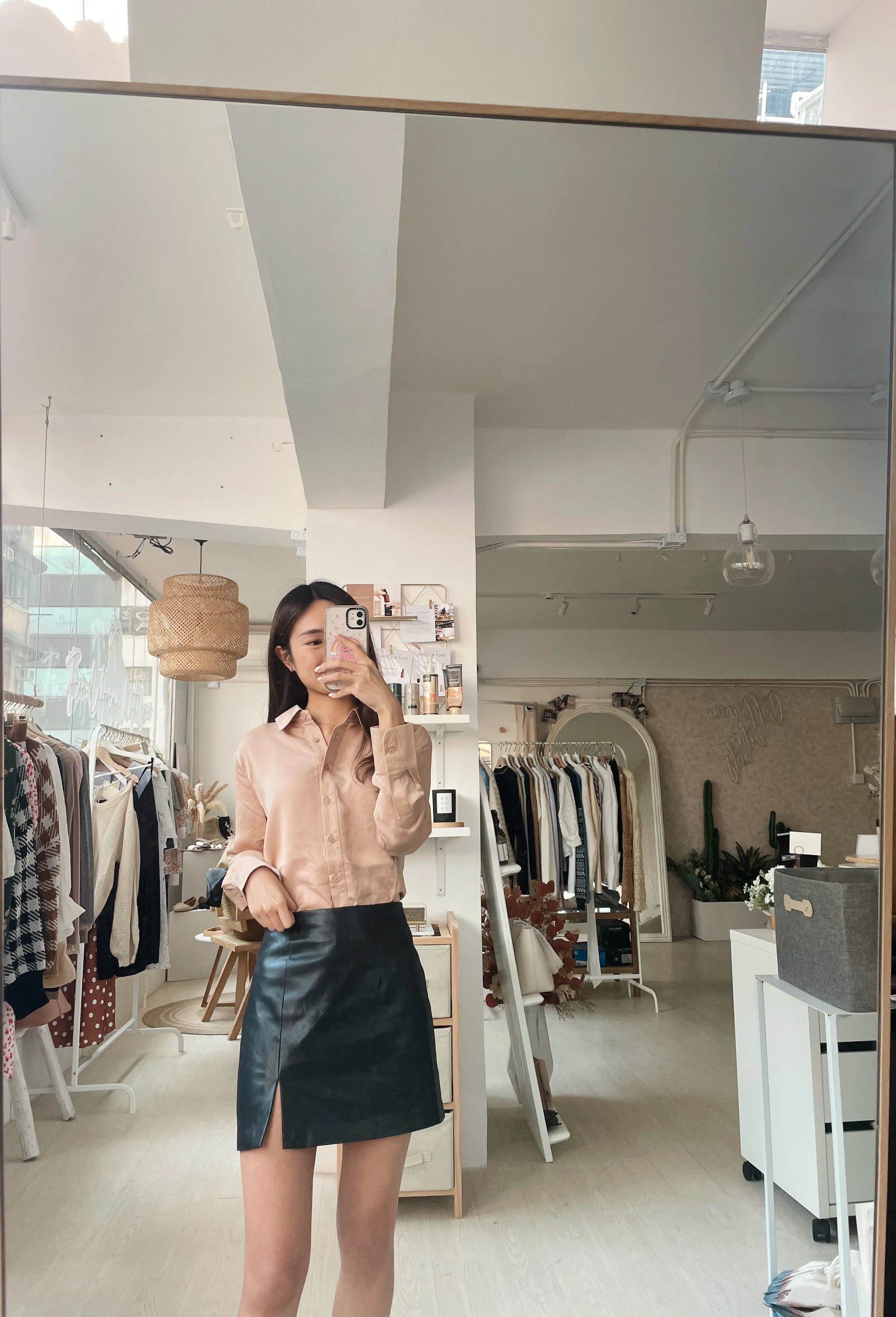 Dull Satin Slim Shirt