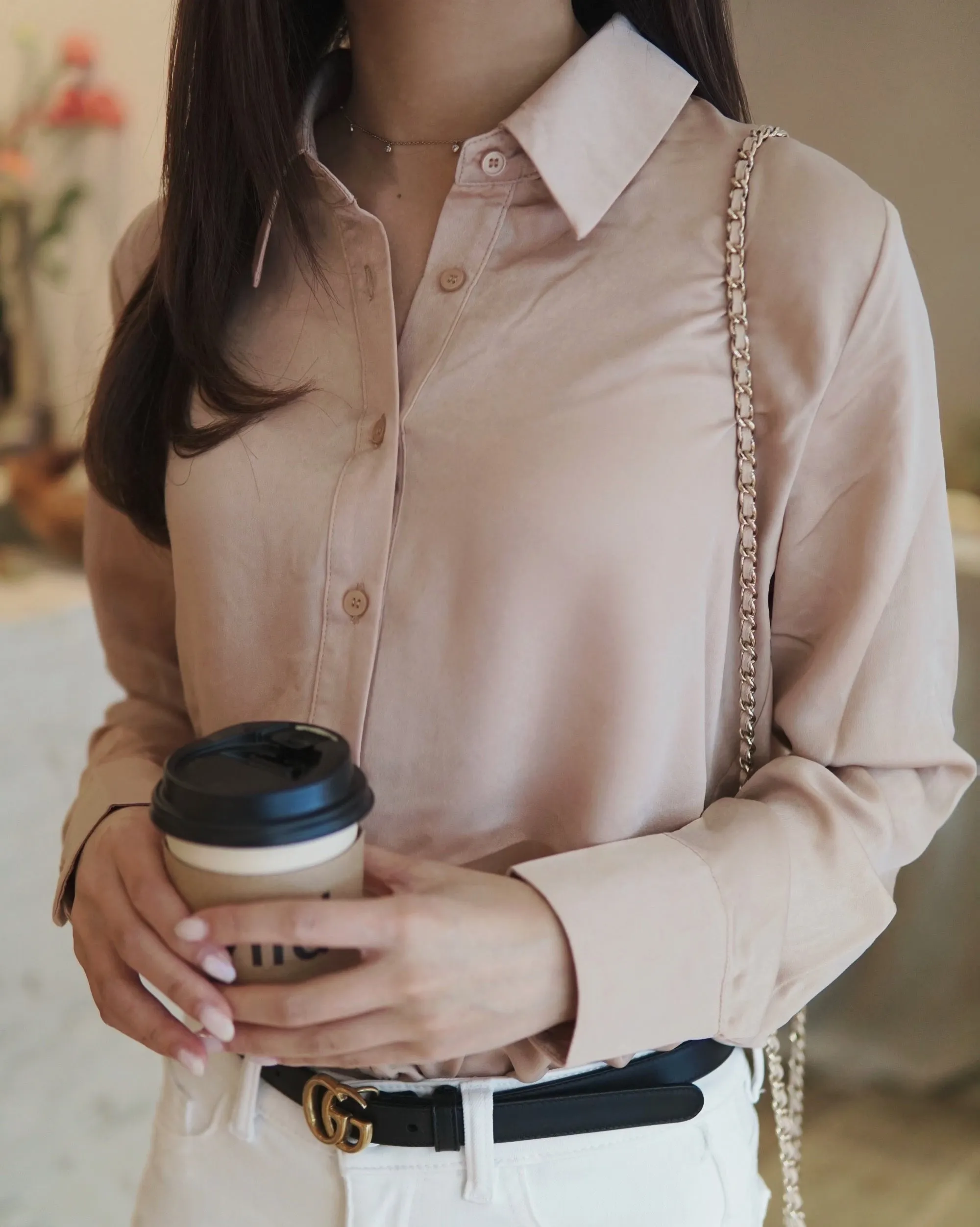 Dull Satin Slim Shirt