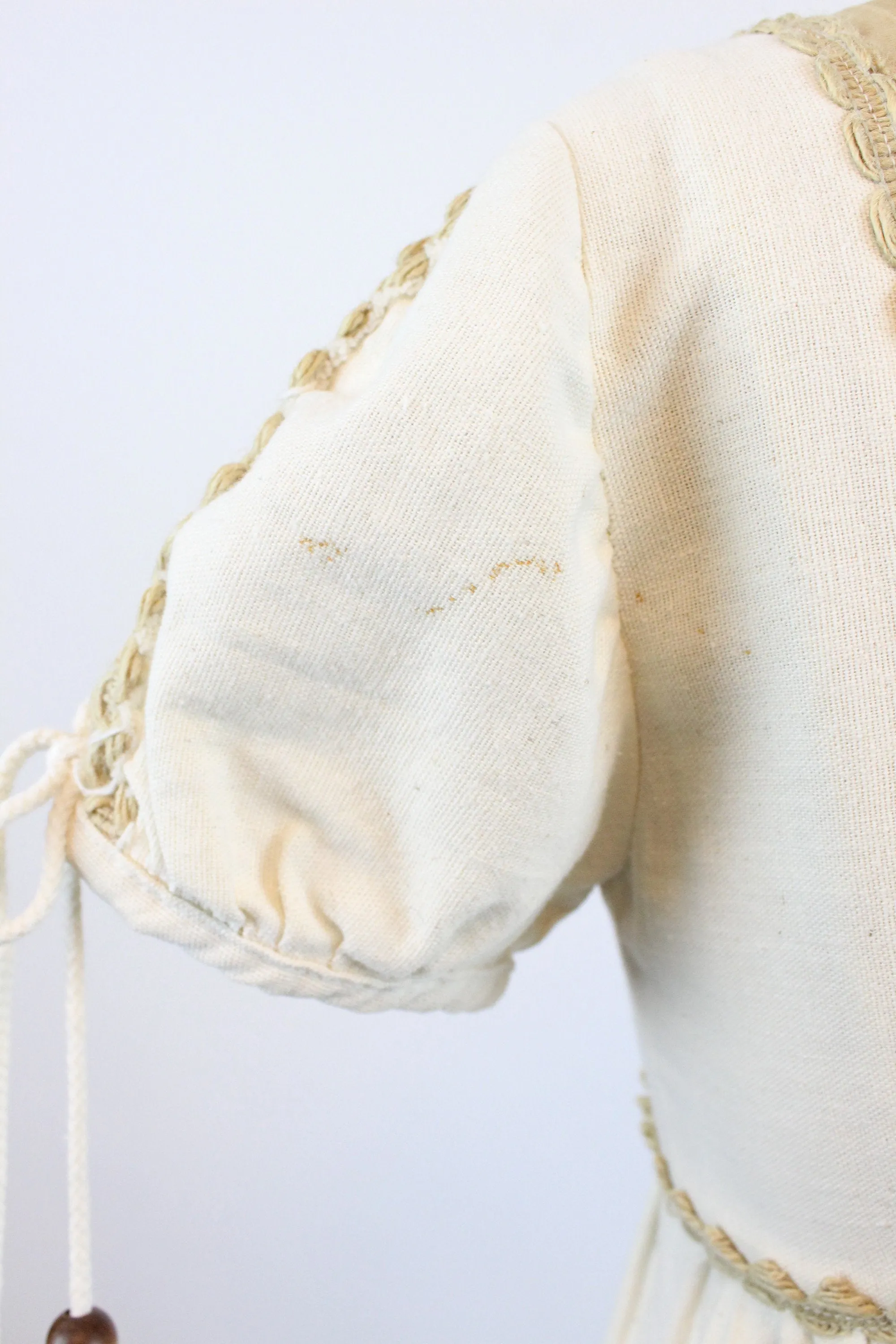EARLY 1970s Gunne Sax CORSET SLEEVES maxi dress xs | new spring