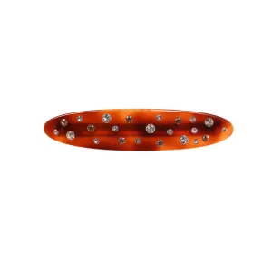 Elisa Crystal Small Tortoiseshell Hair Clip
