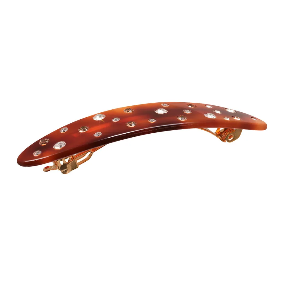 Elisa Crystal Small Tortoiseshell Hair Clip