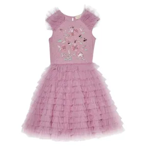 Empire Rose Tutu Dress - Orchid