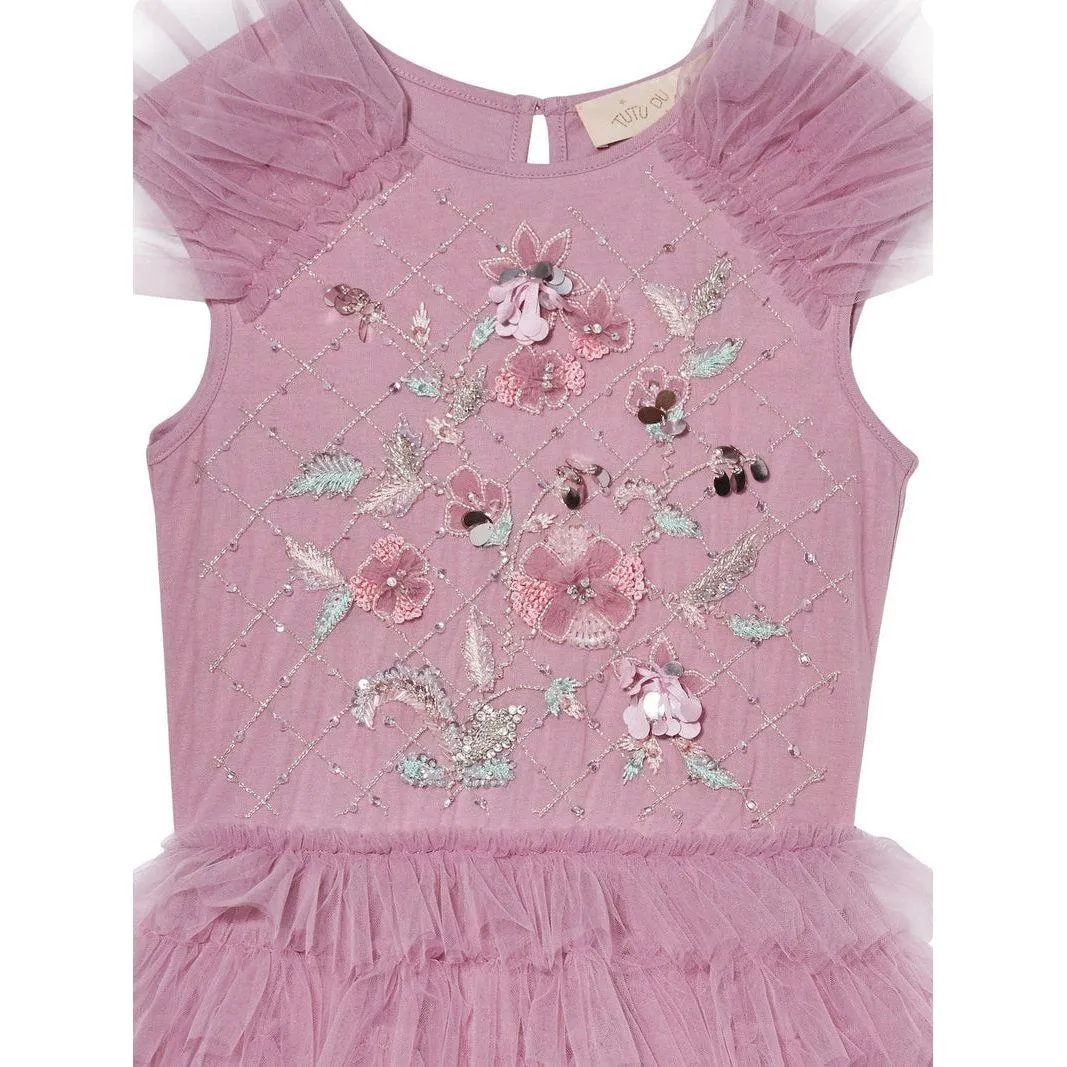 Empire Rose Tutu Dress - Orchid