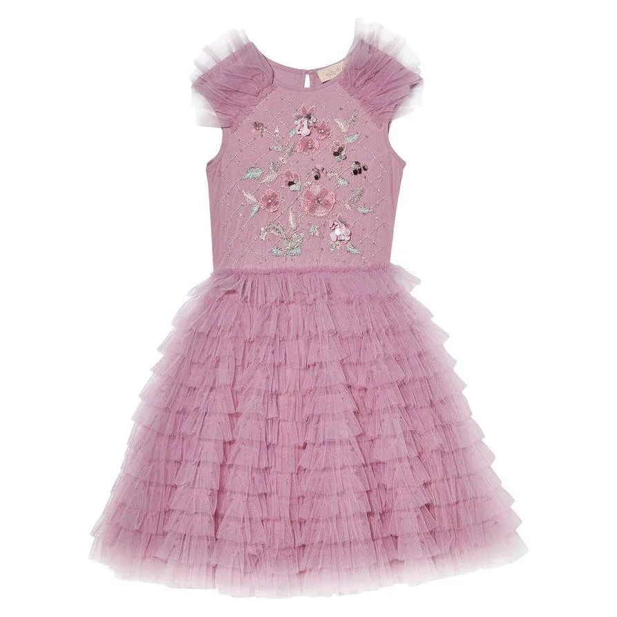 Empire Rose Tutu Dress - Orchid