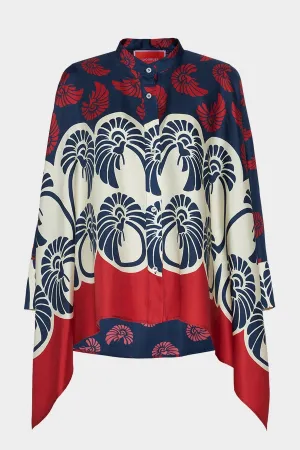 Foulard Shirt in Palmetto Placée