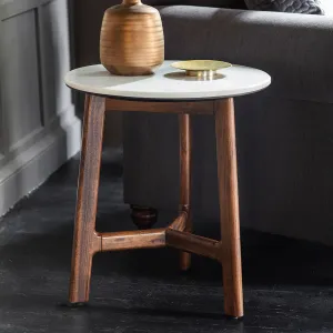 FRESCA Marble Top Side Table