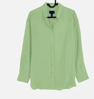 GANT Women's Green Caramel Pistachio Silk Shirt 432071