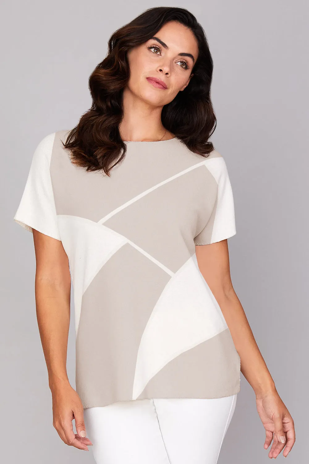Geometric Short Sleeve: FINAL SALE