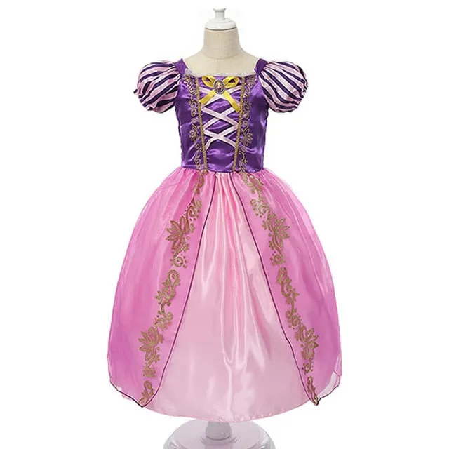 Girl Elsa Anna Dress Costumes Kid Party Dresses Baby Girl Clothes Unicorn Tianan Belle Arabian Girls