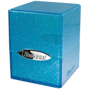 Glitter Satin Cube Blue