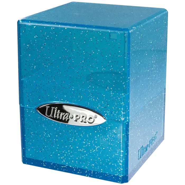 Glitter Satin Cube Blue