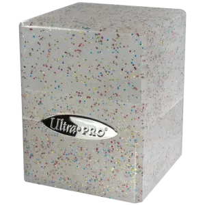 Glitter Satin Cube Crystal