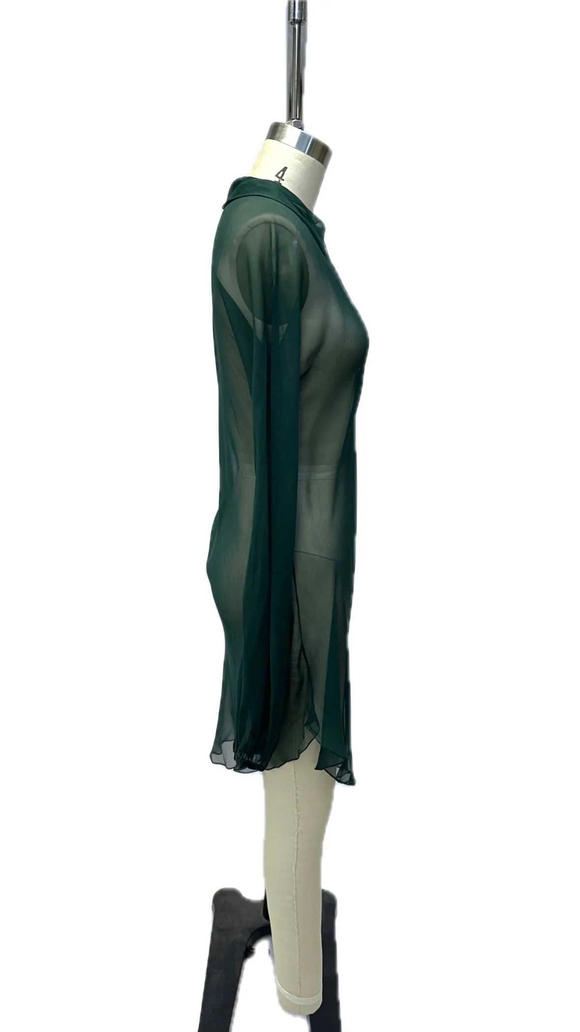 Halston Chiffon Bias Blouse