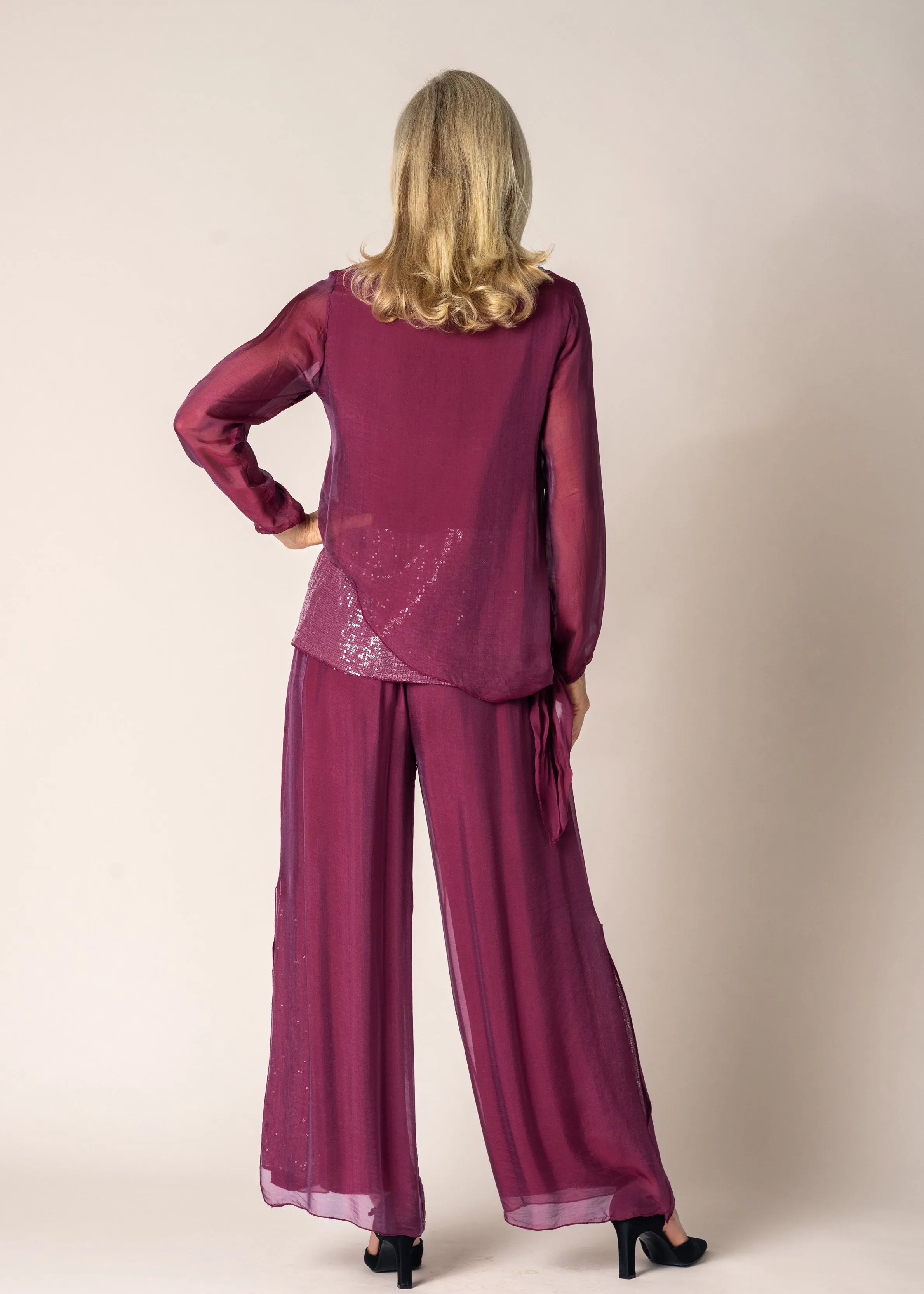 Heathie Top in Mulberry Wine