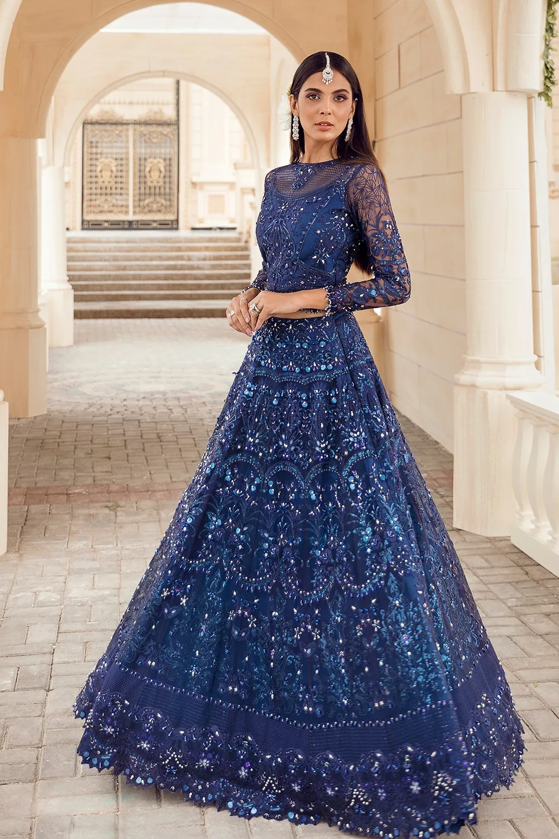 HERA | Reign Reignaissance Luxury Wedding Collection | Unstitched Embroidered Net Suits with Heavy Handwork